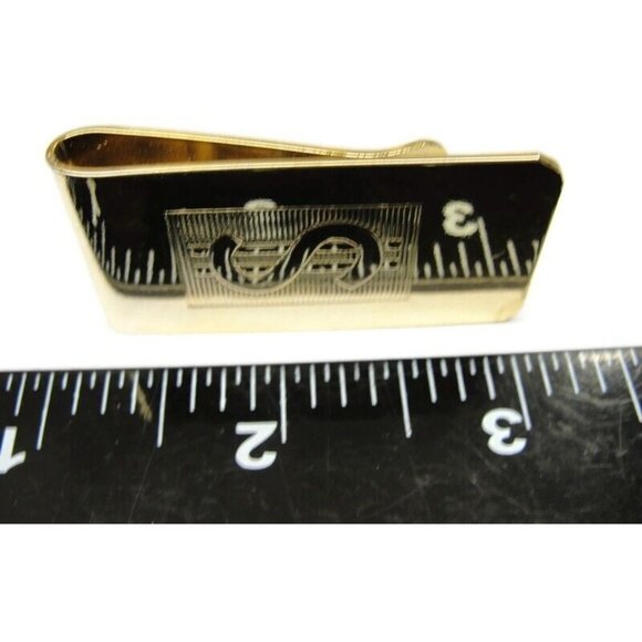 Vintage Dollar $ Sign Money Clip Men Wallet ID Credit Card Holder - Picture 11 of 11